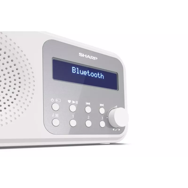 Nešiojamas skaitmeninis radijas Sharp DR-P420(WH) Tokyo, DAB/DAB+/FM, 2 W, AAC