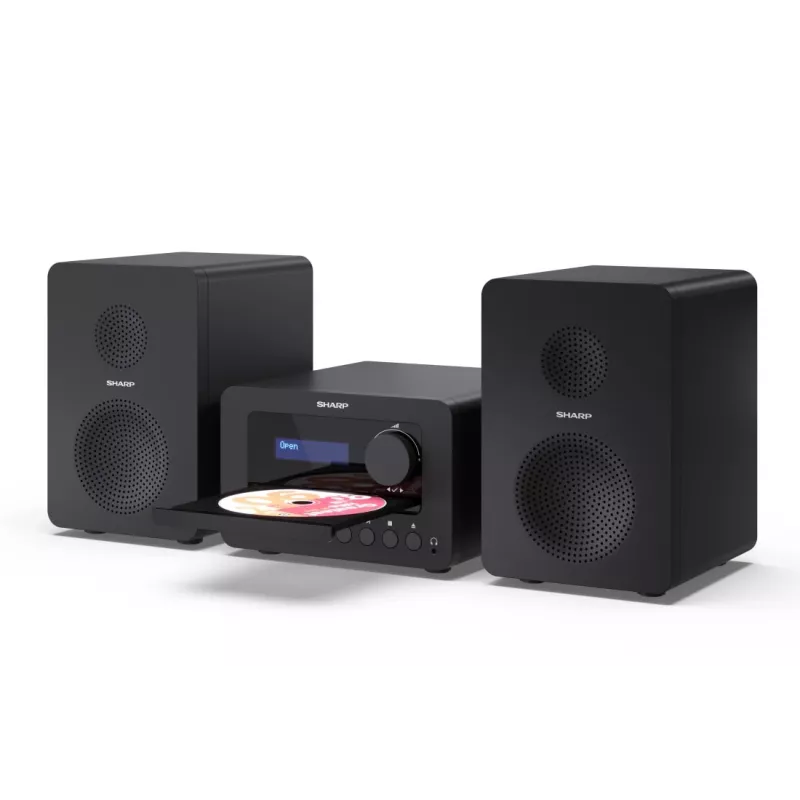 Sharp TOKYO DAB+ HI-FI mikro sistema namams, 40 W, juoda