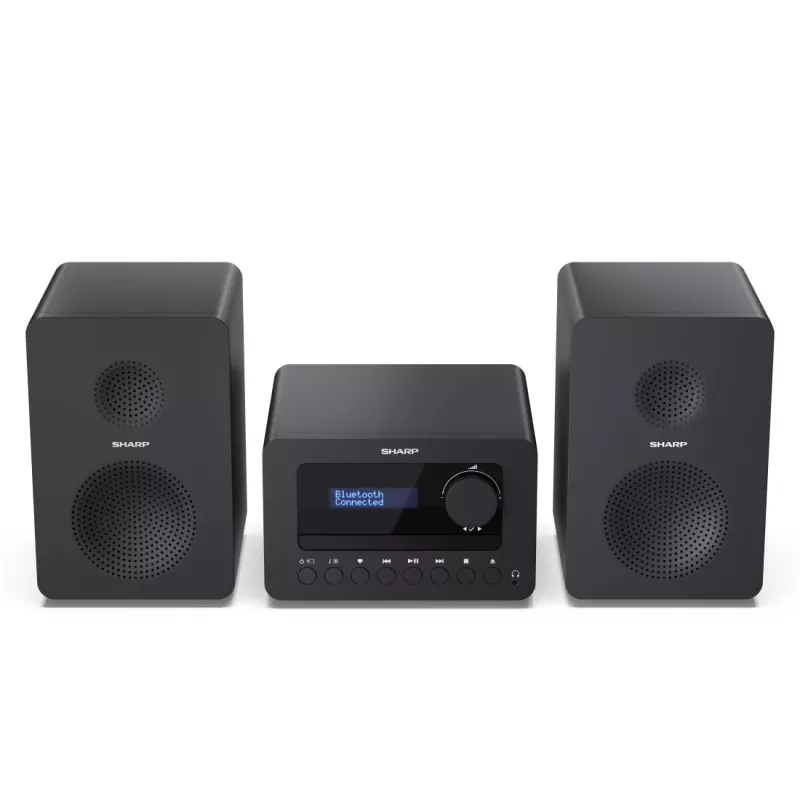 Sharp TOKYO DAB+ HI-FI mikro sistema namams, 40 W, juoda