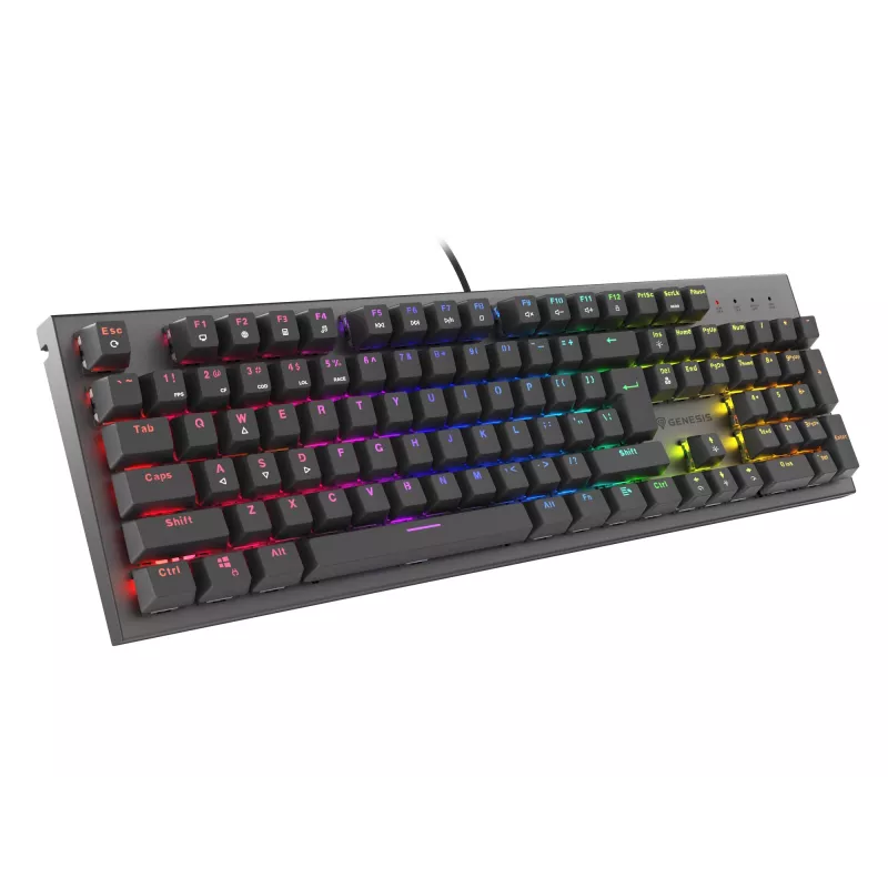 GENESIS Thor 303 klaviatūra žaidimams USB mechaninė QWERTY US International juoda