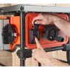 Staldis pjūklas Black & Decker BES720-QS — 1800 W, 25,4 cm diskas, 8,5 cm pjovimo gylis, ant kojų, su staliniu pratęsimu