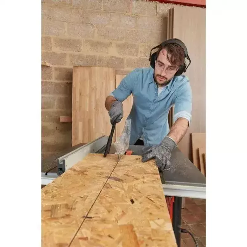 Staldis pjūklas Black & Decker BES720-QS — 1800 W, 25,4 cm diskas, 8,5 cm pjovimo gylis, ant kojų, su staliniu pratęsimu