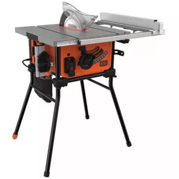 Staldis pjūklas Black & Decker BES720-QS — 1800 W, 25,4 cm diskas, 8,5 cm pjovimo gylis, ant kojų, su staliniu pratęsimu