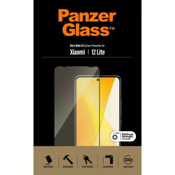 Apsauginis stiklas PanzerGlass Xiaomi 12 Lite Ultra-Wide Fit atsparus įbrėžimams ir smūgiams