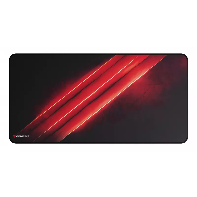 Pelės kilimėlis žaidimams GENESIS Carbon 500 Maxi Flash G2, juodas/raudonas