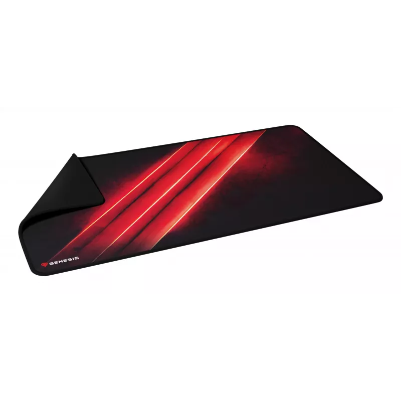 Pelės kilimėlis žaidimams GENESIS Carbon 500 Maxi Flash G2, juodas/raudonas