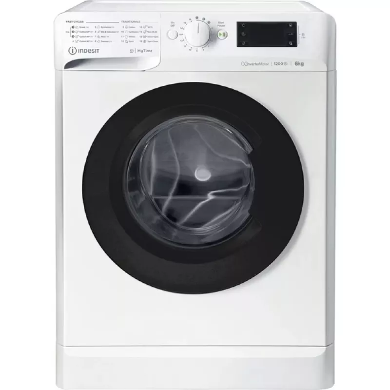 Indesit MTWSE 61294 WK EE skalbyklė su priekiniu pakrovimu 6 kg 1151 aps./min Balta