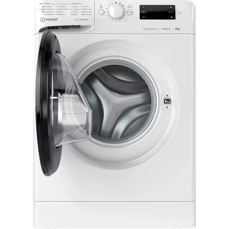 Indesit MTWSE 61294 WK EE skalbyklė su priekiniu pakrovimu 6 kg 1151 aps./min Balta