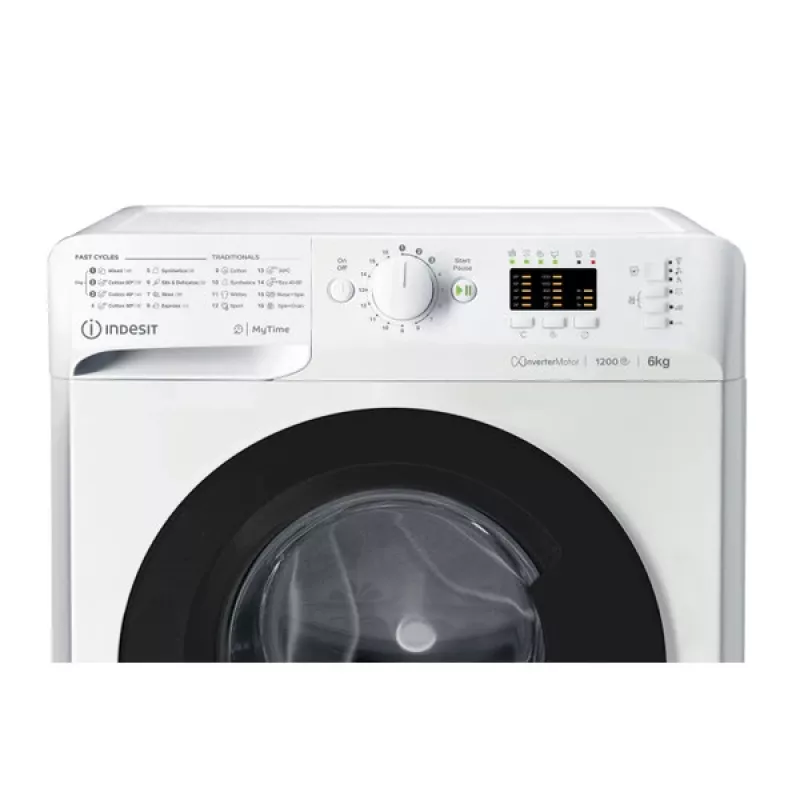 Indesit MTWSA 61294 WK EE skalbyklė su priekiniu pakrovimu 6 kg 1151 aps./min Balta