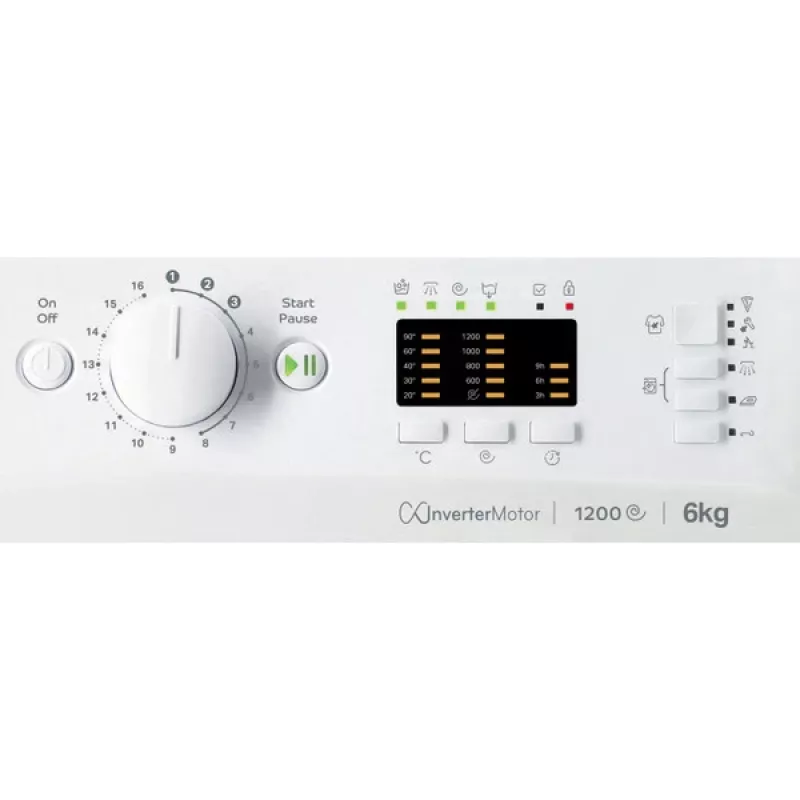 Indesit MTWSA 61294 WK EE skalbyklė su priekiniu pakrovimu 6 kg 1151 aps./min Balta