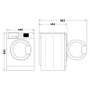 Indesit MTWSA 61294 WK EE skalbyklė su priekiniu pakrovimu 6 kg 1151 aps./min Balta