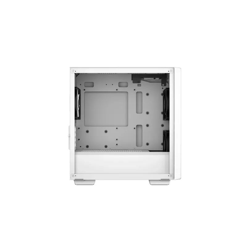 PC korpusas DeepCool CC360 WH ARGB Mini Tower Baltas — Micro-ATX/Mini-ITX, grūdintas stiklas, 2x 3.5 colio + 3x 2.5 colio, 2x priekiniai 120 mm ventiliatoriai
