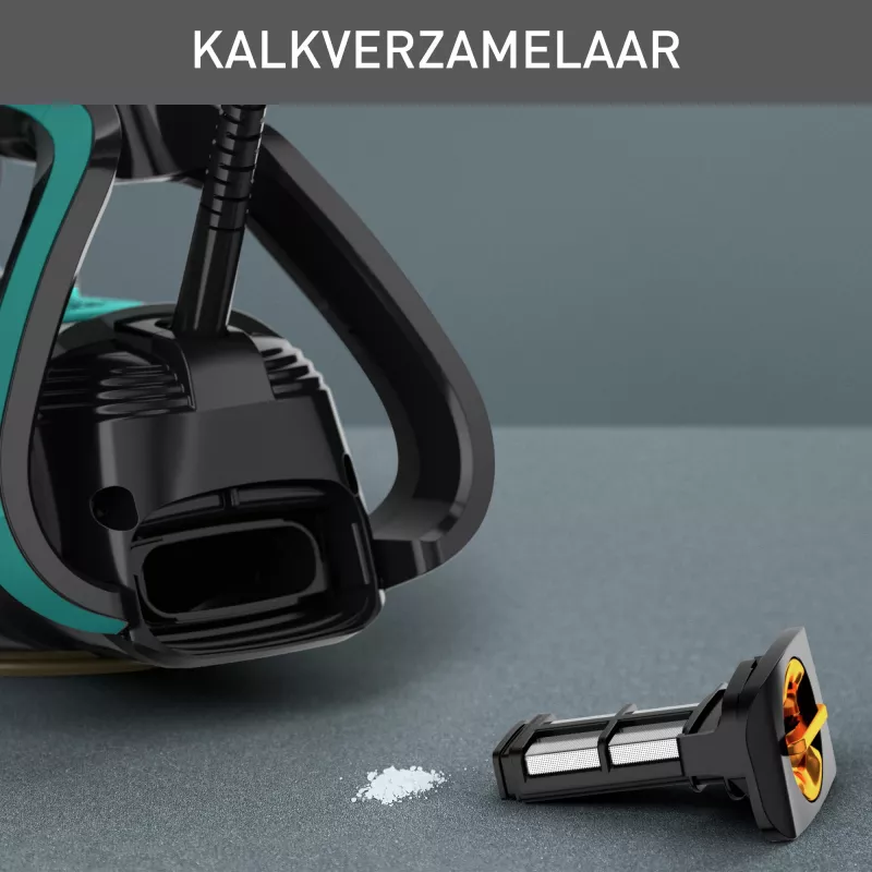 Lyginimo lygintuvas Tefal Puregliss FV8066 su Durilium AirGlide Autoclean padu, 3000 W, juodas, mėlynas