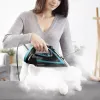 Lyginimo lygintuvas Tefal Puregliss FV8066 su Durilium AirGlide Autoclean padu, 3000 W, juodas, mėlynas