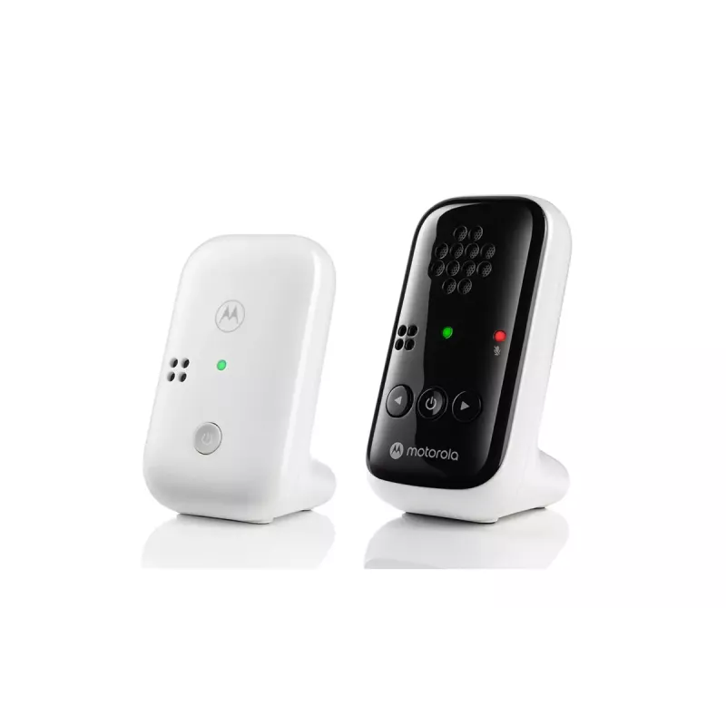 Motorola PIP10 garso kūdikio monitorius su DECT belaidžiu ryšiu, didelio jautrumo mikrofonu, nešiojamu tėvų bloku
