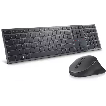 DELL Pro Premium Collaboration Keyboard and Mouse - KM900 - US International (QWERTY) belaidė klaviatūra ir pelė