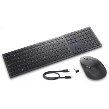 DELL Pro Premium Collaboration Keyboard and Mouse - KM900 - US International (QWERTY) belaidė klaviatūra ir pelė
