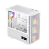 PC korpusas DeepCool CH560 DIGITAL WH Midi Tower — Baltas, EATX/ATX, grūdintas stiklas, RGB ventiliatoriai, USB-C