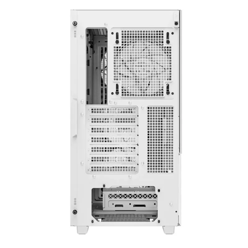 PC korpusas DeepCool CH560 DIGITAL WH Midi Tower — Baltas, EATX/ATX, grūdintas stiklas, RGB ventiliatoriai, USB-C