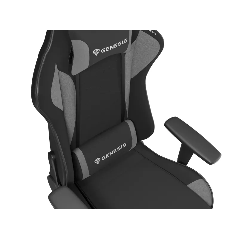 Žaidimų kėdė GENESIS NITRO 440 G2, paminkštinta sėdynė, juoda/pilka, max 120 kg