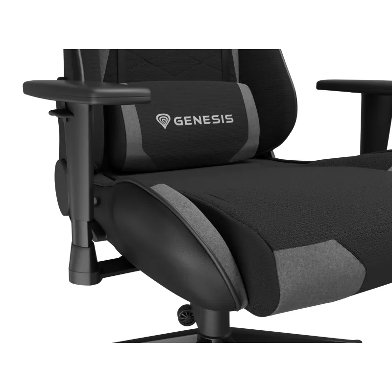 Žaidimų kėdė GENESIS NITRO 440 G2, paminkštinta sėdynė, juoda/pilka, max 120 kg