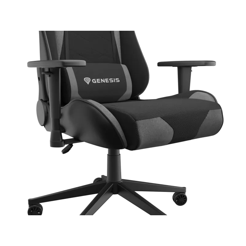 Žaidimų kėdė GENESIS NITRO 440 G2, paminkštinta sėdynė, juoda/pilka, max 120 kg