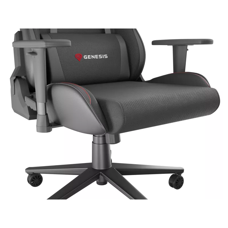 GENESIS Nitro 550 G2 universali žaidimų kėdė, paminkštinta sėdynė, juoda