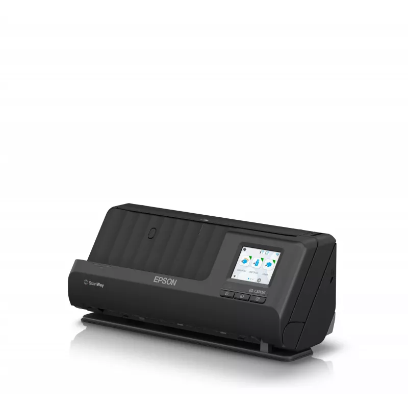 Epson ES-C380W ADF + plokščiasis dokumentų skaitytuvas 600 x 600 DPI A4 Juodas