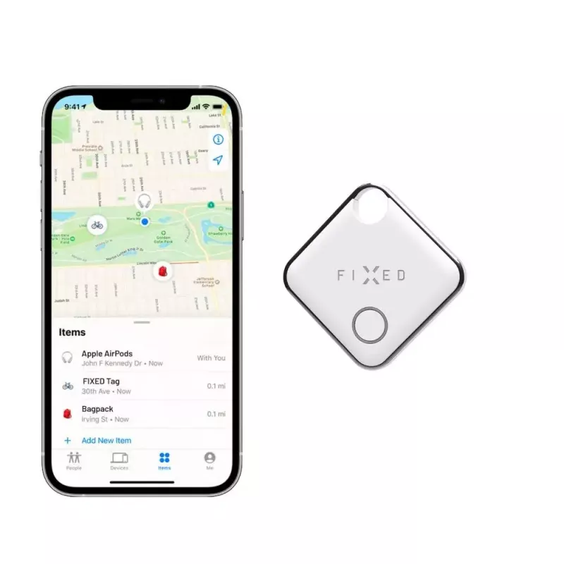 Bluetooth žymeklis FIXED FIXTAG-WH baltas – lengvas 11 g