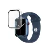 Fiksuotas ekrano apsauginis stiklas Apple Watch 45mm Series 8 – skaidrus polikarbonatas, viso rėmelio danga