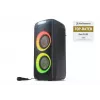 Nešiojama bluetooth kolonėlė Sharp PS-949 — 2.1 kanalai, 132 W PMPO, 8 colų žemų dažnių garsiakalbis, Bluetooth A2DP/AVRCP, laidinis ir belaidis, juoda, plastikinis korpusas