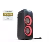 Nešiojama bluetooth kolonėlė Sharp PS-949 — 2.1 kanalai, 132 W PMPO, 8 colų žemų dažnių garsiakalbis, Bluetooth A2DP/AVRCP, laidinis ir belaidis, juoda, plastikinis korpusas