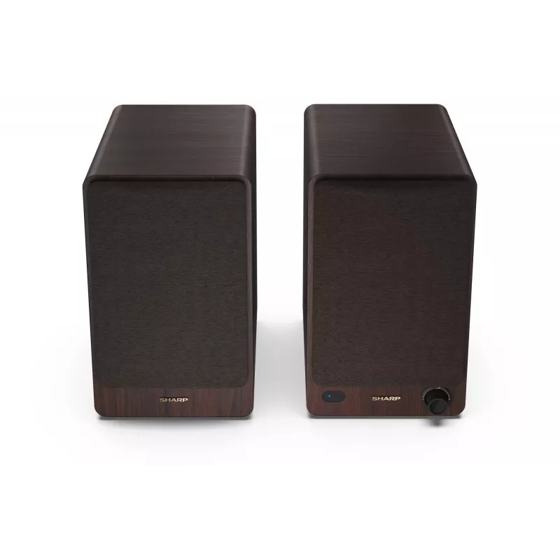 Sharp CP-SS30BR knygų lentynos garsiakalbiai 2 krypčių rudi, laidiniai ir belaidžiai, 60 W