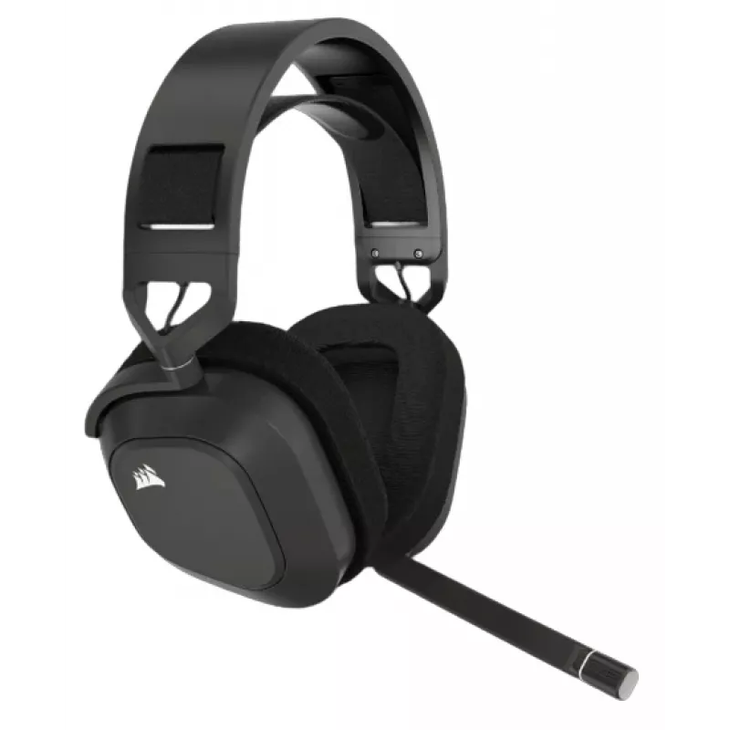 CORSAIR žaidimų ausinės HS80 Max – belaidės – plieno pilka