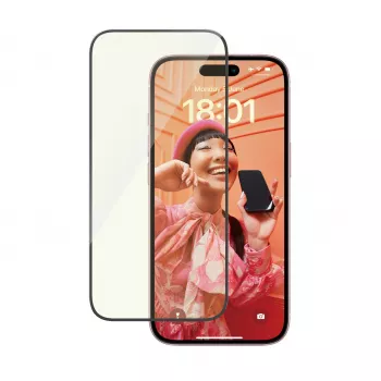 PanzerGlass® EyeCARE™ ekrano apsauga iPhone 15 | Ultra-Wide Fit su EasyAligner