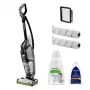 Bissell CrossWave HydroSteam Pet Pro vertikalus siurblys šlapiam ir sausam valymui, be maišelio, 1100 W, juodas, sidabrinis