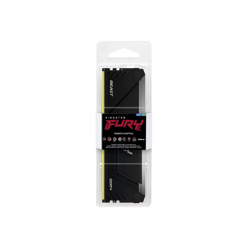 Kingston FURY Beast 16GB DDR4 3200MHz CL16 RGB atminties modulis
