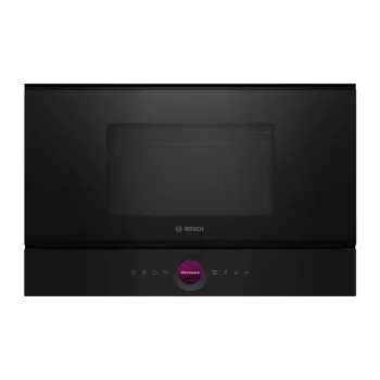 Įmontuojama mikrobangų krosnelė Bosch Serie 8 BFL7221B1 — 900 W, 21 L, jutiklinis valdymas, juoda