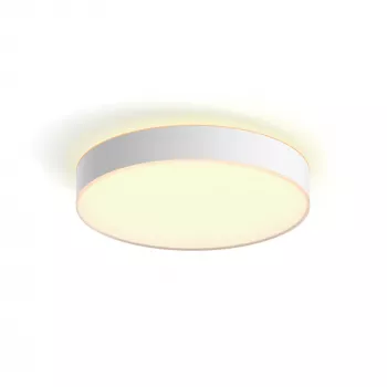 Philips Hue White ambience Enrave didelis lubinis šviestuvas, protingas lubinis šviestuvas, Bluetooth, baltas, LED, metalas, nekeičiama lemputė