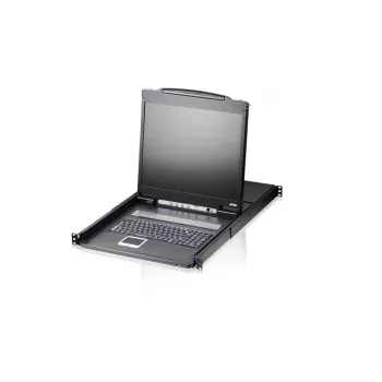 ATEN CL1308N-ATA-AU konsolė stelažui 48.3 cm (19 colių) juoda 1U
