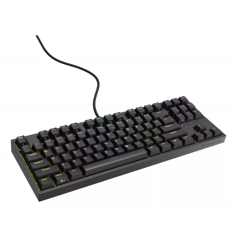 GENESIS Thor 404 TKL klaviatūra žaidimams USB QWERTY JAV anglų juoda