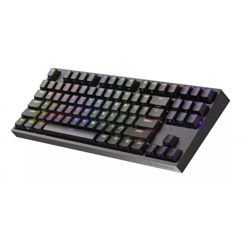 GENESIS Thor 404 TKL klaviatūra žaidimams USB QWERTY JAV anglų juoda