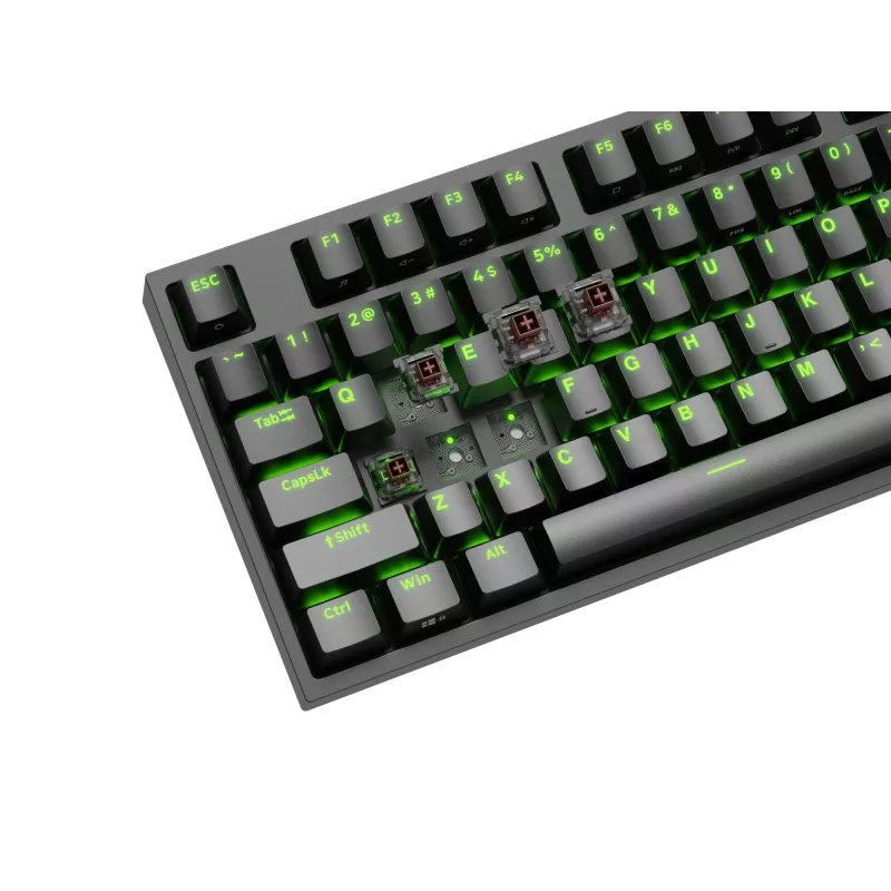 GENESIS Thor 404 TKL klaviatūra žaidimams USB QWERTY JAV anglų juoda