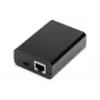 DIGITUS Gigabit PoE+ skirstytuvas, 10/100/1000 Mbps, 24W Įėjimas: 802.3at PoE, Išėjimas: 5V/2A, 9V/2A, 12V/2A, plastikinis korpusas, juodas