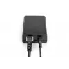 DIGITUS Gigabit PoE+ skirstytuvas, 10/100/1000 Mbps, 24W Įėjimas: 802.3at PoE, Išėjimas: 5V/2A, 9V/2A, 12V/2A, plastikinis korpusas, juodas