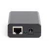 DIGITUS Gigabit PoE+ skirstytuvas, 10/100/1000 Mbps, 24W Įėjimas: 802.3at PoE, Išėjimas: 5V/2A, 9V/2A, 12V/2A, plastikinis korpusas, juodas