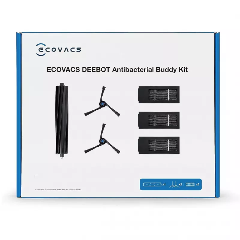 Priedų rinkinys Ecovacs DKT060099 robotiniam dulkių siurbliui, juodas, 6 vnt.