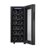 Termoelektrinis vyno šaldytuvas Adler AD 8083 — 12 butelių, laisvai pastatomas, juodas, 33 L, 12–18 °C