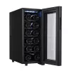 Termoelektrinis vyno šaldytuvas Adler AD 8083 — 12 butelių, laisvai pastatomas, juodas, 33 L, 12–18 °C