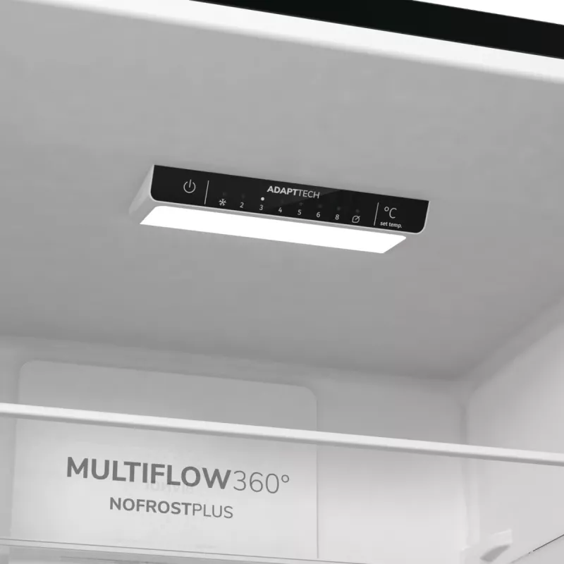 Gorenje NRK6202EBXL4 šaldytuvas-šaldiklis, laisvai pastatomas, 331 L, juodas
